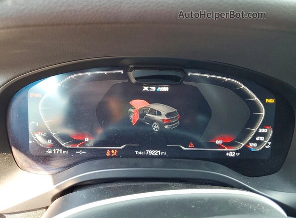 5YM13EC08N9J95618 2022 BMW X3 Black Widok zestawu wskaźników