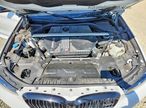 5YM23EC01R9U35960 2024 BMW X4 White ძრავის განყოფილების ხედი