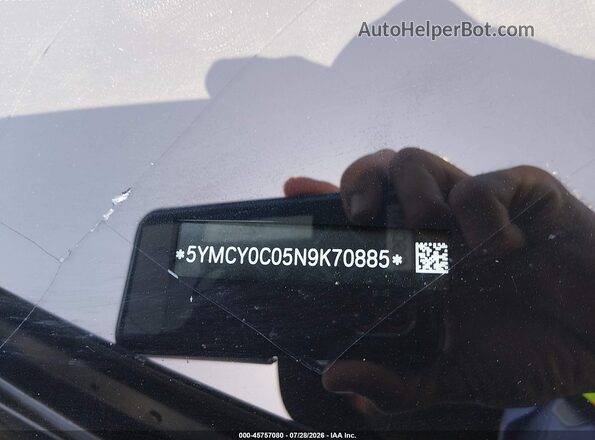 5YMCY0C05N9K70885 2022 BMW X6 M Gray ძრავის განყოფილების ხედი