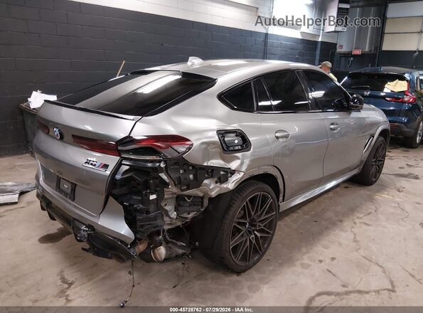 5YMCY0C08N9N00595 2022 BMW X6 M Gray უკანა მარჯვენა