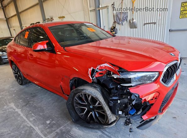 5YMCY0C09N9L41859 2022 BMW X6 Red Front right