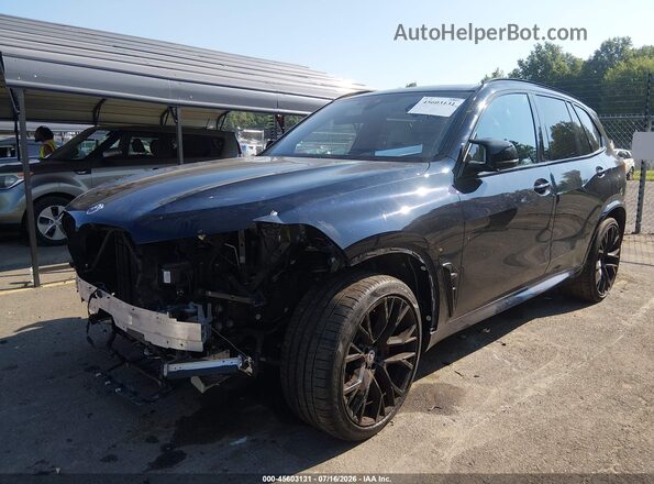 5YMJU0C07N9M23513 2022 BMW X5 Black Front left