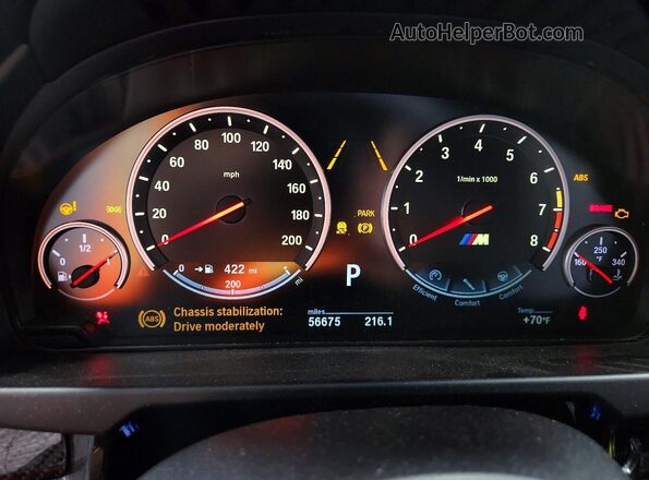 5YMKT6C31H0X20547 2017 BMW X5 Silver Вид щитка приладів