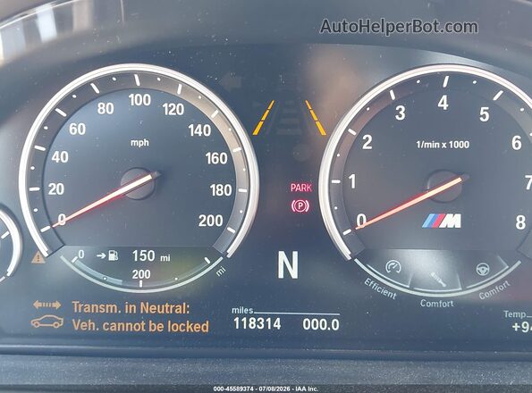 5YMKT6C59G0R79237 2016 BMW X5 Silver Widok tylnych siedzeń