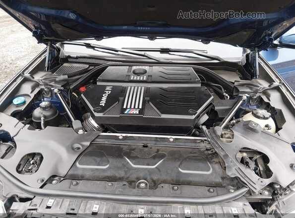 5YMTS0C01M9F63055 2021 BMW X3 Blue Widok z tyłu
