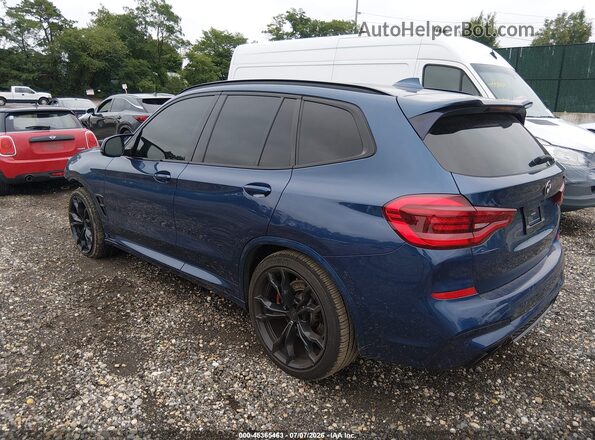 5YMTS0C01M9F63055 2021 BMW X3 Blue Tył lewy