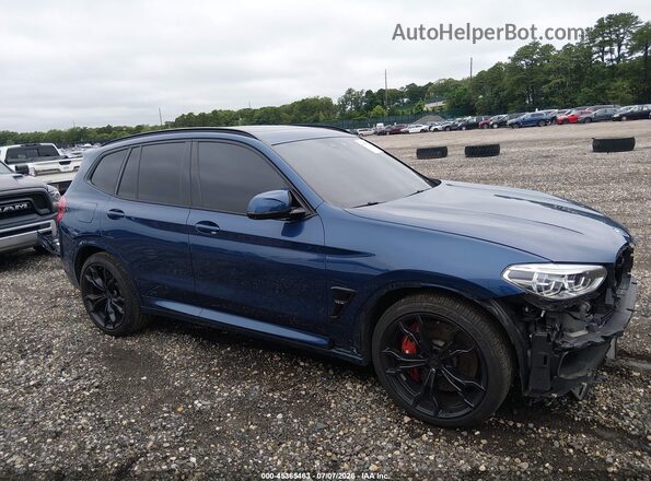 5YMTS0C01M9F63055 2021 BMW X3 Blue Widok wnętrza 360 stopni