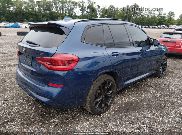 5YMTS0C01M9F63055 2021 BMW X3 Blue Tył prawy