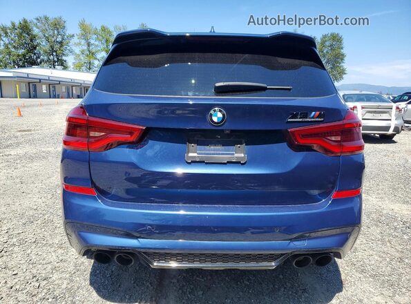 5YMTS0C04M9F29207 2021 BMW X3 Синий Вид сзади