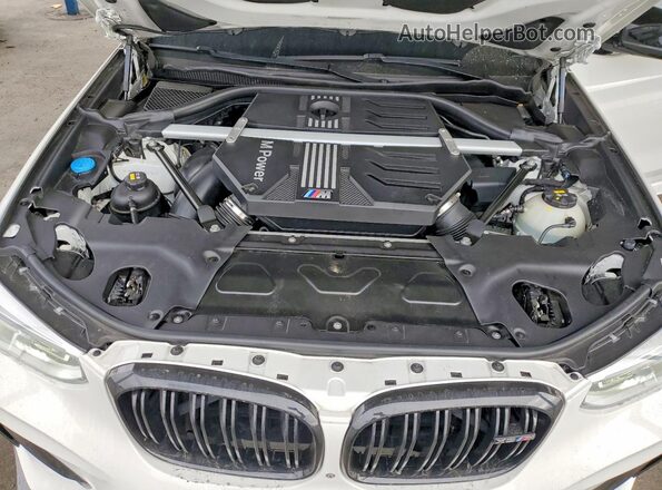 5YMTS0C07L9B47347 2020 BMW X3 White Vista del compartimento del motor