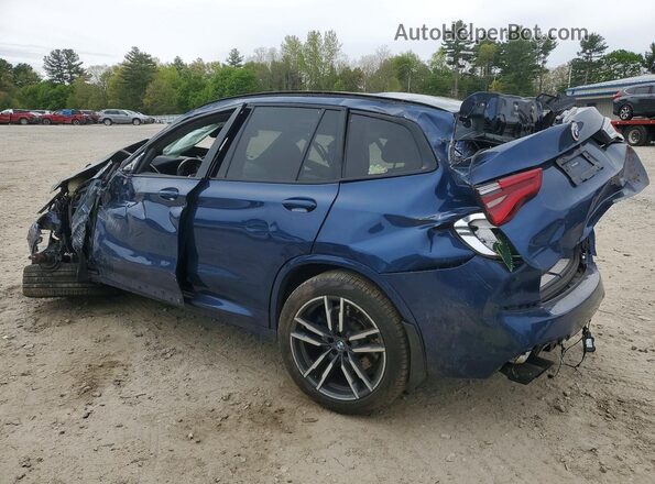 5YMTS0C07L9B77240 2020 BMW X3 Blue Հետևի ձախ