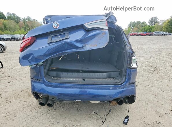 5YMTS0C07L9B77240 2020 BMW X3 Blue Հետևի տեսք