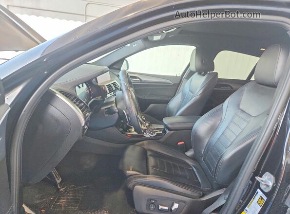 5YMUJ0C00L9B77460 2020 BMW X4 Gray Widok wnętrza z przodu