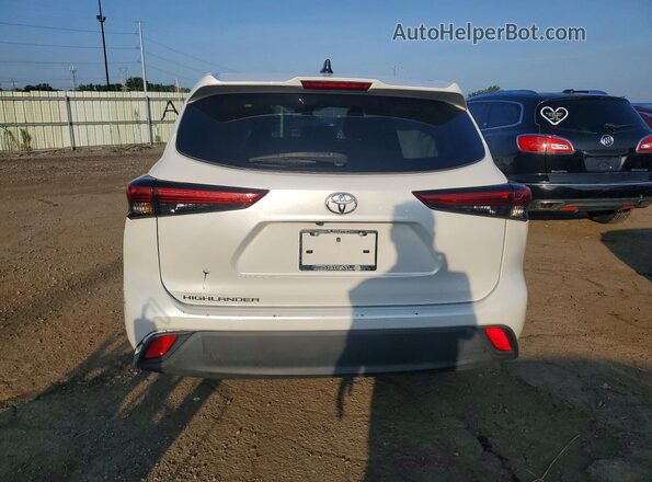 5TDCZRAH6NS123611 2022 TOYOTA HIGHLANDER White Սալոնի դիմացի տեսք