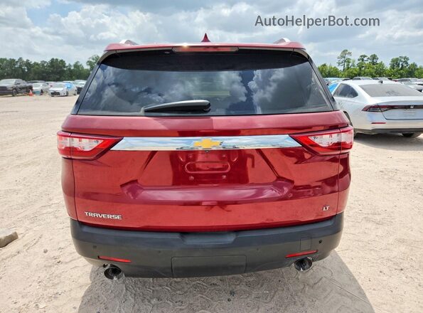 1GNERGKW5JJ273153 2018 CHEVROLET TRAVERSE Темно-бордовый Вид салона спереди