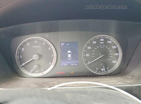 5NPE24AF2HH592655 2017 HYUNDAI SONATA Gray უკანა სავარძლების ხედი