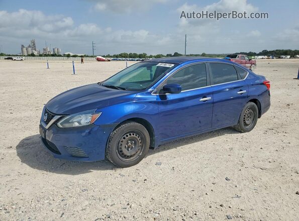 3N1AB7AP2HY300002 2017 NISSAN SENTRA Blue უკანა მარცხენა