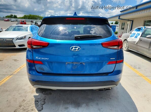 KM8J3CAL7KU011526 2019 HYUNDAI TUCSON Blue წინა სალონის ხედი