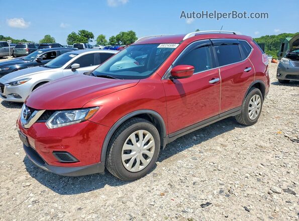 JN8AT2MV8GW142380 2016 NISSAN ROGUE Red Rear left