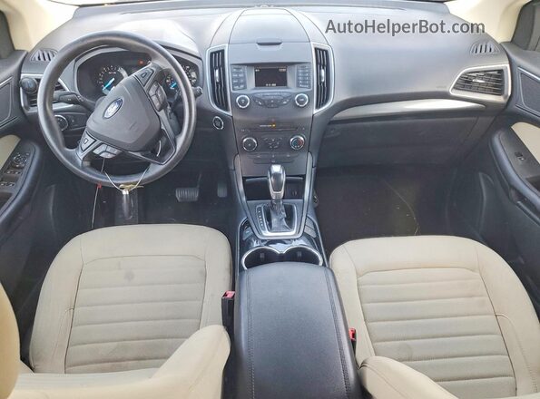2FMPK3G95HBC52282 2017 FORD EDGE Blue Вид щитка приладів