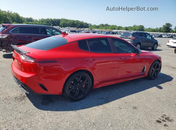 KNAE35LC6K6063939 2019 KIA STINGER Red Delantero derecho