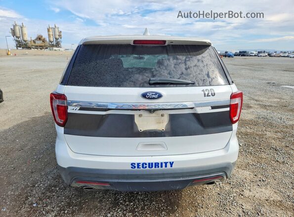 1FM5K7B85HGD55594 2017 FORD EXPLORER White წინა სალონის ხედი
