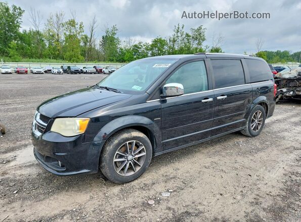2C4RDGCG2HR825195 2017 DODGE CARAVAN Black Rear left