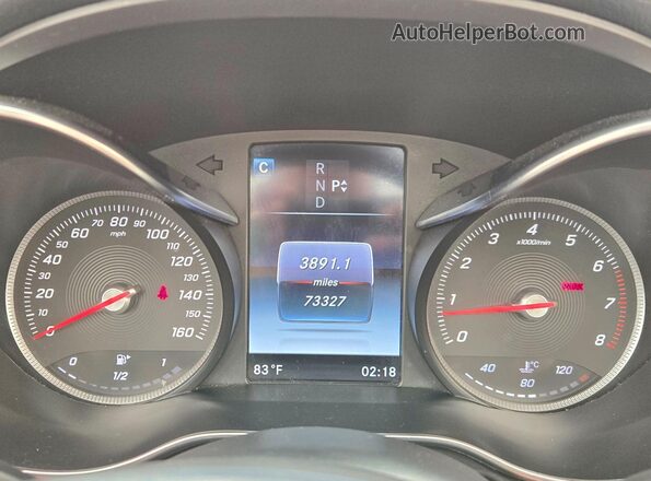 WDDWK4JB8HF422656 2017 MERCEDES-BENZ C Gray Սարքավորումների վահանակի տեսք