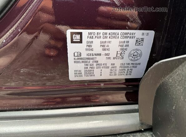 KL4MMBS22MB046577 2021 BUICK ENCORE Brown Սալոնի հետևի տեսք