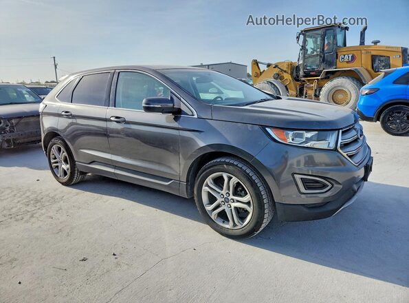 2FMPK3K95JBC15732 2018 FORD EDGE Gray Vista frontal