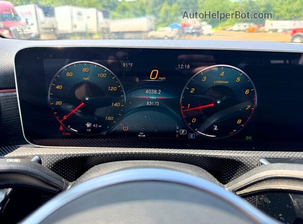 WDD3G4FB7KW010619 2019 MERCEDES-BENZ A White Vista del cuadro de instrumentos