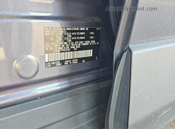 2T3S1RFV7PW355265 2023 TOYOTA RAV4 Gray Widok wnętrza z tyłu