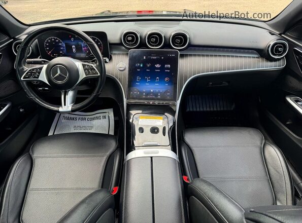 W1KAF4HB8PR077985 2023 MERCEDES-BENZ C-CLASS Black Հետևի նստատեղերի տեսք