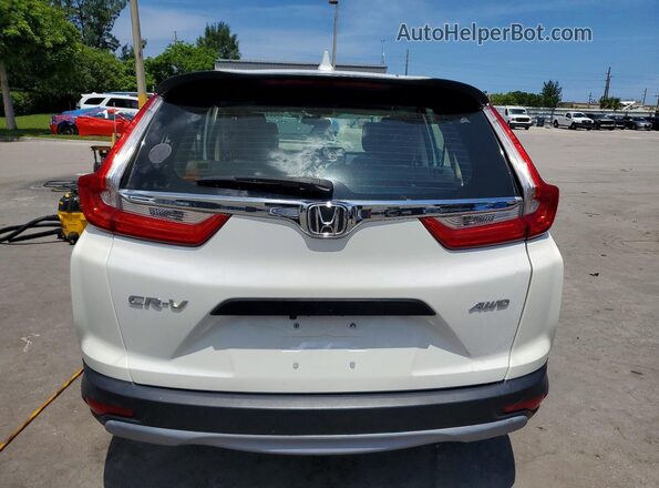 2HKRW6H33JH225671 2018 HONDA CR-V White Вид салону спереду