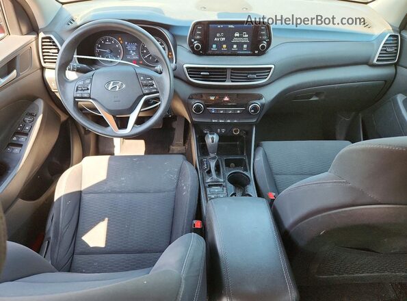 KM8J2CA45KU873719 2019 HYUNDAI TUCSON Red Instrument cluster view