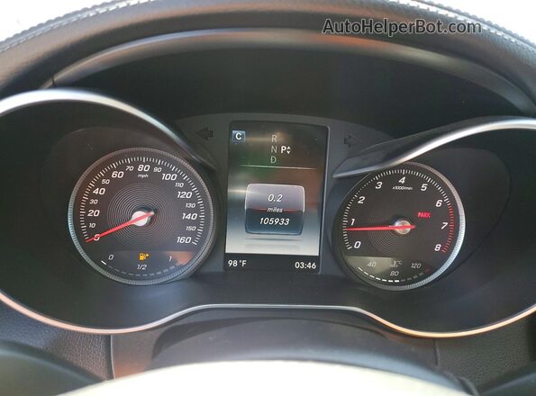 55SWF4JB2GU173271 2016 MERCEDES-BENZ C Черный Вид задних сидений