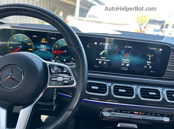 4JGFB4JB7LA200962 2020 MERCEDES-BENZ GLE Silver Instrument cluster view