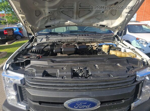 1FT8W3B60HED95980 2017 FORD F350 White Vista del salpicadero