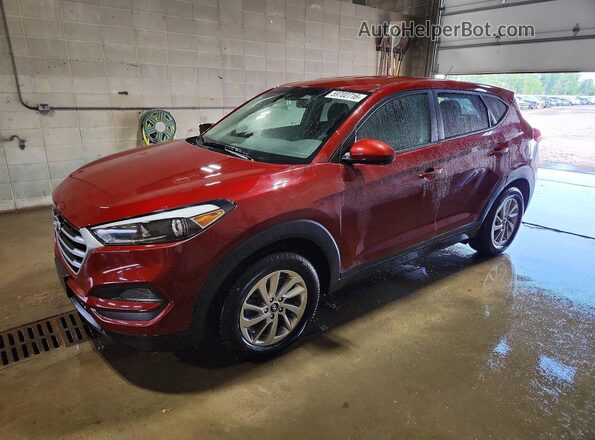 KM8J2CA43JU801576 2018 HYUNDAI TUCSON Red Rear left