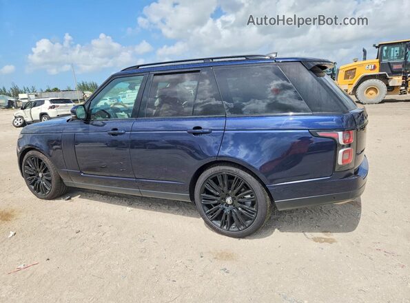 SALGS2SV9JA386337 2018 LAND ROVER RANGE Blue Trasero derecho