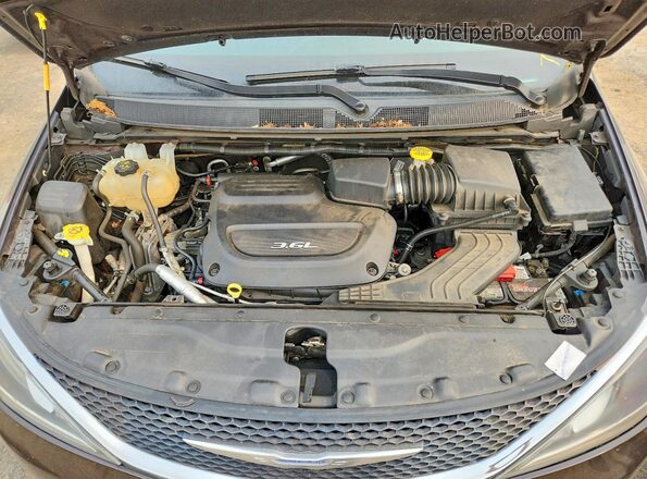 2C4RC1BG3JR126407 2018 CHRYSLER PACIFICA Purple Вид наклейки з VIN-кодом