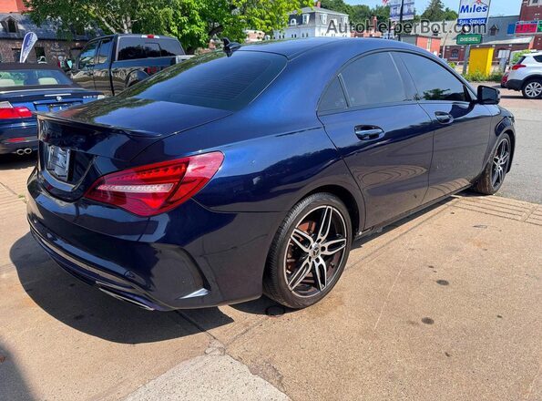 WDDSJ4EB1JN663143 2018 MERCEDES-BENZ CLA-CLASS Синий Передняя правая четверть