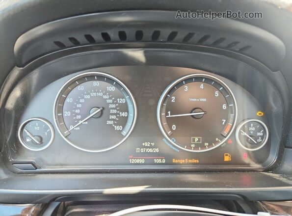 WBA5A5C52GG354902 2016 BMW 5 SERIES White Widok tylnych siedzeń