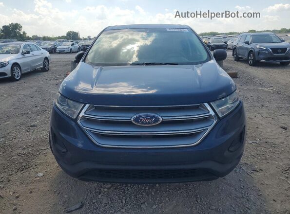 2FMPK3G95HBC52282 2017 FORD EDGE Blue Вид ззаду