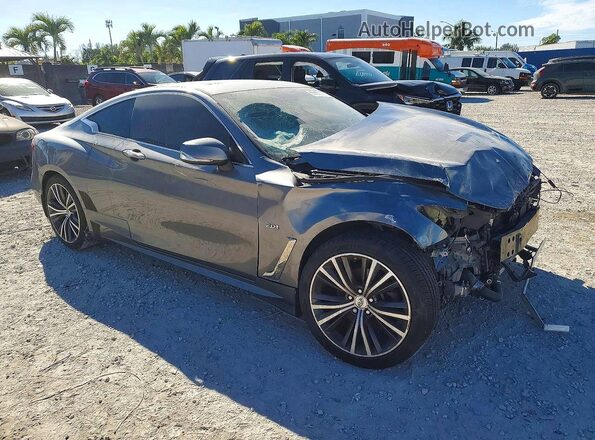 JN1CV7EK4HM111241 2017 INFINITI Q60 Gray Դիմացի տեսք