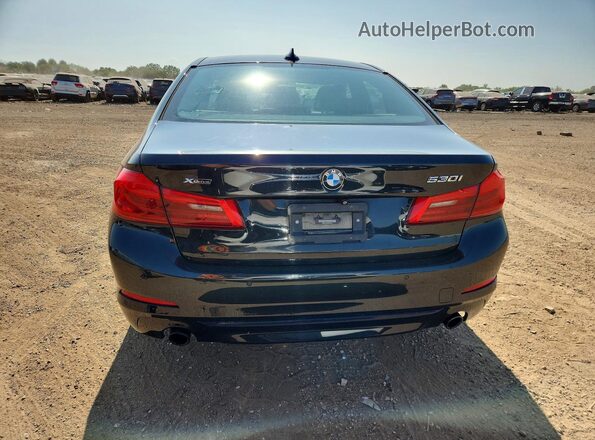 WBAJA7C38HG904016 2017 BMW 5 SERIES Black Вид салону спереду