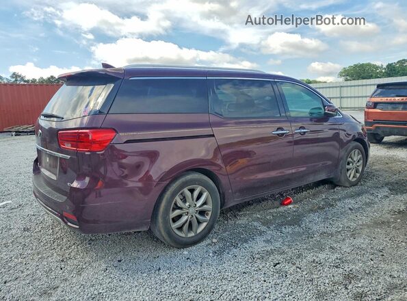KNDMC5C13K6536886 2019 KIA SEDONA Maroon Rear right