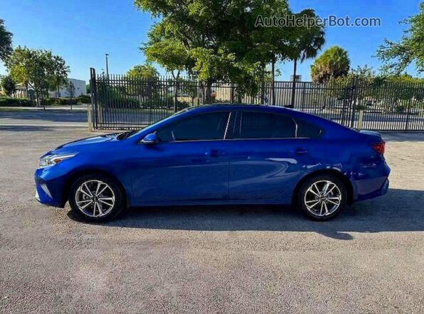 3KPF24AD4NE464503 2022 KIA FORTE Blue Vista de la etiqueta del VIN