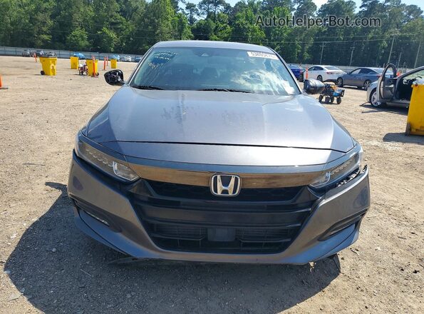 1HGCV1F3XJA056272 2018 HONDA ACCORD Серый Вид сзади