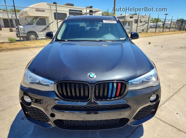 5UXWZ7C30H0V89219 2017 BMW X3 Black Widok z tyłu